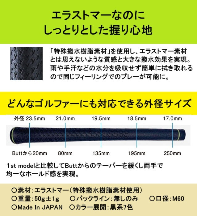 MR.G ミスタードットジー 360モデル グリップ (バックラインなし)